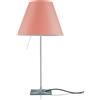 LUCEPLAN lampada da tavolo ON/OFF COSTANZA D13if con stelo fisso alluminio e paralume MEZZO TONO ROSA MISTICO - 1D13N=01F020+9D1301511724