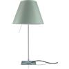 LUCEPLAN lampada da tavolo ON/OFF COSTANZA D13if con stelo fisso alluminio e paralume MEZZO TONO VERDE ALCHIMIA - 1D13N=01F020+9D1301511737