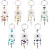 Craftdady Portachiavi pendenti acchiappasogni portachiavi tibetano argento antico ala portachiavi per borsa chiave casa auto gioielli fare, Colorato