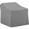 Crosley Furniture - Coperture per mobili da patio, copertura impermeabile per sedie da esterno per cortile, terrazza, grigio
