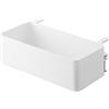 YAMAZAKI 1572 TOWER Tableside Basket, white, Steel, 30 x 18 x 9.511 cm