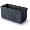 Prosperplast Jardinera per Balcón Urbi Case Beton Effect, Dimensions 395x185x195 mm, colore antracite