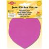 Kleiber - Toppe in Jeans termoadesive a Forma di Cuore, Rosa