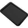 ASelected Rivestimento antiaderente in teflon per forno, 43 x 29 x 1,8 cm, di alta qualità, facile da pulire, adatto per biscotti, torte, ecc. (nero)