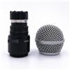CCFGBHH Compatibile con Shure BETA58A SM58 PG58 Parte superiore del nucleo del microfono in acciaio for SLX2 PGX2 QLXD2 Testa di ricambio for microfono portatile senza fili(SM58-BLACK)