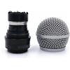 CCFGBHH Compatibile con Shure BETA58A SM58 PG58 Parte superiore del nucleo del microfono in acciaio for SLX2 PGX2 QLXD2 Testa di ricambio for microfono portatile senza fili(PG58-BLACK)