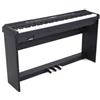 FBT E-Chord SP10 BLK - Pianoforte digitale ad 88 tatsi pesati Nero + FBT WS10 BLK - Supporto in legno con pedaliera fissa a tre pedali, Nero.