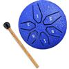 HAIYUU Steel Tongue Drum,HAIYUU 3 Pollici 6 Note Tamburo Handpan Strumento a Percussione Tamburo,Portatile Tamburo del Handpan in Acciaio al Carbonio Strumenti Musicali per Meditazione Yoga Zen Regali