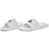 Kappa - Ciabatte Unisex a Fascia con Tomaia in Materiale Sintetico, Suola in EVA Leggera, Logo Omini e Design Ideale per l'Estate, Bianco, Taglia 45