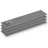 ARCTIC TP-4 Thermal Pad: Pad termico ad alte prestazioni, 4 pezzi, 120x20x0,5 mm (impilabile fino 2,0 mm senza perdita di prestazioni), alte prestazioni, molto morbido, riempitivo, colma irregolarità