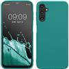 kwmobile Custodia Compatibile con Samsung Galaxy A14 5G Cover - Back Case per Smartphone in Silicone TPU - Protezione Gommata - petrolio matt