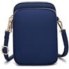 Casecret Mini Borsa a Tracolla da Donna in Nylon Crossbody Fascia da Braccio Cellulare Piccola Borsa Impermeabile per Universale Telefono Portatile per iPhone 14 11 Samsung S23 Xiaomi Fino a 7.5 Blu