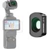NEEWER Grandangolare 0,72x Compatibile con DJI Osmo Pocket 3, 4, Xtra Muse | FOV 112°, Accessori per Lente Asferica Magnetica per Action Camera, con Proteggi Schermo, LS-70