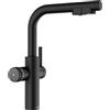 BLANCO Choice Icona-L - Rubinetto da cucina all-in-one in acciaio inox nero opaco, esclusa unità di trattamento dell'acqua CHOICE.ALL, acqua raffreddata in silenzio, medio, frizzante e bollente, 16 x