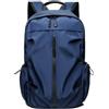Generico Zaino Scolastico Impermeabile di Colore puro Borsa Scolastica in Tessuto Oxford Zaino da Viaggio Casual da Lavoro Nero Zaino da Viaggio per Studenti Borsa per Computer da Uomo (blu)
