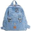 HYFWVPNZ Mini zaino in denim per donna e uomo - Zaino in tela vintage, graziosa borsa a tracolla, piccola e bella (Blue)