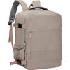 Treer Borse da Cabina Per Ryanair, Tinta Unita Zaino per Ryanair Bagaglio a Mano Zaini Borsa, Zaino da Viaggio Donna Uomo Cabina Travel Viaggio Casual Daypack per 15 Pc Portatile (Grigio,40x30x20cm)