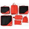 Hauptstadtkoffer - Set di 7 sacchetti per valigie, RipStop, impermeabili, Suitcase Packing Bags for Travel Packing Cubi Backpacking Orange