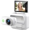 Annadue Action Cam 4K Wi-Fi Compatta, Videocamera per Vlog con Clip Magnetica e Touchscreen Ribaltabile da 2,0 Pollici, Design Modulare, Ricarica USB-C - Ideale per Ciclismo e Spo (WHITE)