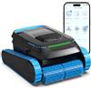 RidgeRover PC20 Robot Piscina Wireless Intelligente, Aspirapolvere Piscina Navigazione Intelligente, Robot Piscina Fondo e Pareti e Linea Acqua, Controllo APP, Ricarica Rapida 2,5h, Pulitore Piscina