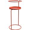 Louis Moulin Selletta Design Cylindra - Supporto per Piante Rotondo e Tavolino Laterale - Metallo Epossidico Terracotta - H 55 x Ø 23 cm - Interno/Esterno - Fabbricato in Francia