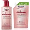 Eucerin pH5 Gel & Olio Doccia Dermoprotettivo Delicato Pelle Sensibile 400 ml + REFILL 400 ml