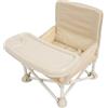 Hamwesh Seggiolone Portatile, Seggiolino Pieghevole Dal Design Semplice e Pieghevole, Seggiolone da Viaggio con Vassoio per Tavolo da Pranzo, Campeggio, Spiaggia, Sgabello da Esterno per Bambini