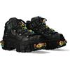 New Rock Stivali unisex suola a becchi e accessori iridescenti con lacci colore nero pelle/unisex Black Boots Leather Shoelaces M.WALL106-S23, Nero , 40 EU