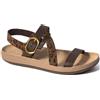 Fantasy Sandals COLETTE - Flex Sole Technology - Discover the BUBBLE EFFECT - Sandali in Pelle Leggeri e morbidi - Confort assicurato - BROWN LEOPARDO 39