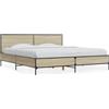 vidaXL Struttura letto rovere Sonoma 200x200 cm in legno e metallo