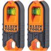 Klein Tools MSF1002 - Rilevatore magnetico per legno e metallo, compatto, con fiala a bolle per marcature accurate, retro in feltro, confezione da 2