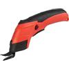 Stalwart - Forbici elettriche senza fili - Taglierina per tessuto, pelle, tappeto o cartone con 2 lame e batteria ricaricabile da 3,6 V (rosso)