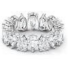 Swarovski Matrix Vittore Collezione Anello, Bianco, Matrix Vittore Drop Cut Ring, 60
