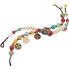 BESPORTBLE 2 Pezzi Gioielli con Pietre Naturali Braccialetti Donna Stile Etnico Vintage Handmade Leggeri e Versatili per Feste Vacanze e Uso Quotidiano