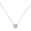MILOR Collana punto luce donna regolabile in argento placcato platino con zircone - Elegante e ipoallergenica - Gioielli donna made in Italy - Regalo per Festa della mamma e compleanno