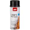 AUTO-PLAST PRODUKT APP L650 Bomboletta Spray di Vernice Alta Temperatura | Pittura Termica Resistente Fino a 650°C Basato Sulla Resina di Silicone | Vernice Spray Nero Opaco | 400 ml