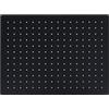 Lumanois Testa Doccia a Pioggia Acciaio Inox 40x30 cm Rettangolare Nera, Componenti doccia,Soffioni doccia, 1.87kg-147701
