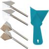 HDGSAFD 4 Coltelli Per Intonacare, 1 Spatola In Plastica, Utensile Per Cartongesso Per Angoli Interni, Spatola Ad Angolo Di 90 Gradi In Acciaio Inossidabile, Spatola Per Angoli Interni Ed Esterni
