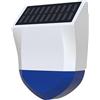 Haozee Allarme solare per esterni, alimentato a energia solare e ricarica tramite USB, Tuya Zigbee Hub richiesto, supporta Home Assistant Zigbee2mqt, IPX5 impermeabile