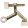 Gutol Fermaporta con perno a cerniera - Regolabile Deluxe in ottone pesante e leggero con punte tampone in gomma bianca per la parte superiore della porta