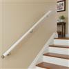 Dawselod Corrimano in legno bianco 300cm Dawselod, Corrimano rotondo per scale, Balaustra da parete per scale, Barra di sicurezza antiscivolo da esterno per bambini, anziani e disabili