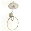 GICOS IMPORT EXPORT SRL Anello Porta Telo Asciugamani salviette Bagno in Metallo da Parete 14 * 7 * 29 cm Shabby Chic RTE-707025