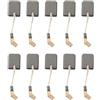 Hoppipola Spazzole di carbone DW per smerigliatrice angolare, modelli N421362, DWE4217, DWE4238, 6,5 mm x 12 mm x 14 mm, per sostituzione con connettori in rame, 10 pezzi