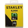 STANLEY, Set di graffette robuste tipo G, 8 mm, 5000 pz.1. 1-TRA705-5T