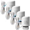 Behogan 4 pezzi attuatore per riscaldamento a pavimento 230 V AC: NC M30 x 1,5 termot attuatore, attuatore per riscaldamento a pavimento, attuatore termico, riscaldamento a pavimento 230 V, per quasi tutti i