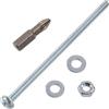 AERZETIX Kit fissaggio M4x80 mm / 20 viti metalliche / 20 dadi esagonali / 40 rondelle piatte / 1 utensile 1/4 PZ2