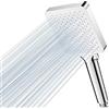 Magichome Soffione doccia a 6 tipi di getto, alta pressione, a risparmio acqua, doccetta regolabile con una sola mano, soffione per doccia a risparmio d'acqua, grande