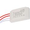 Akozon Trasformatore Elettronico da 220 V a 12 V, 220 V CA 12 V CA Porta Elettronica 20-60 W Driver di Alimentazione Intelligente Convertitore di Tensione Alogeno per Campanello