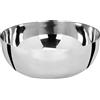 CIPÌ Lavabo Loft Cromo Ø 37 cm - Lavabo da Appoggio in Metallo Cromato Lucido, Design Minimal Moderno