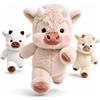 Generico Peluche Mucca Che Corre - 45/60cm Pupazzo Che Cammina e Sprint Peluche | Giocattolo Durevole con Cuciture Rinforzate a Forma di Vitellino per Bambini, Neonati e Decorazione Cameretta (Rosa, 60cm)